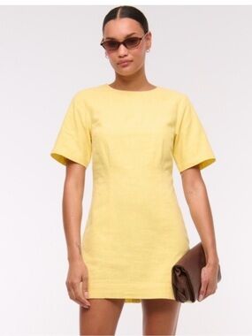 Abercrombie Short-Sleeve linen Dress